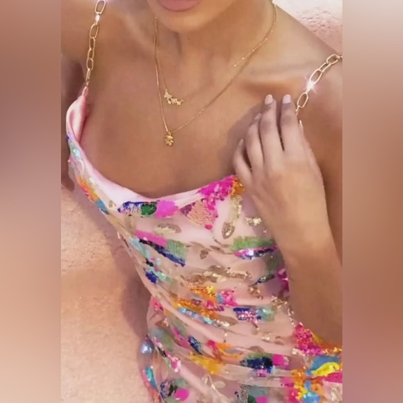 Gabby Sparkly Party Summer Dress - Picture 4 of 13